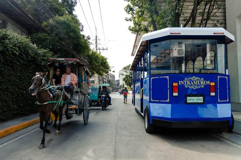 DOST, Intramuros roll out Filipino-made e-tranvia eTranvia