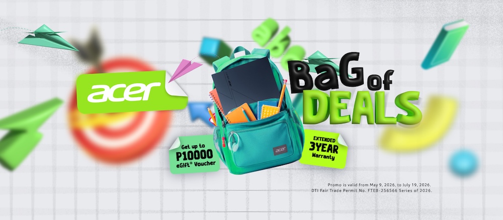Acer offers up to ₱10,000 vouchers in back-to-school promo Acer Bag of Deals Promo_Landscape