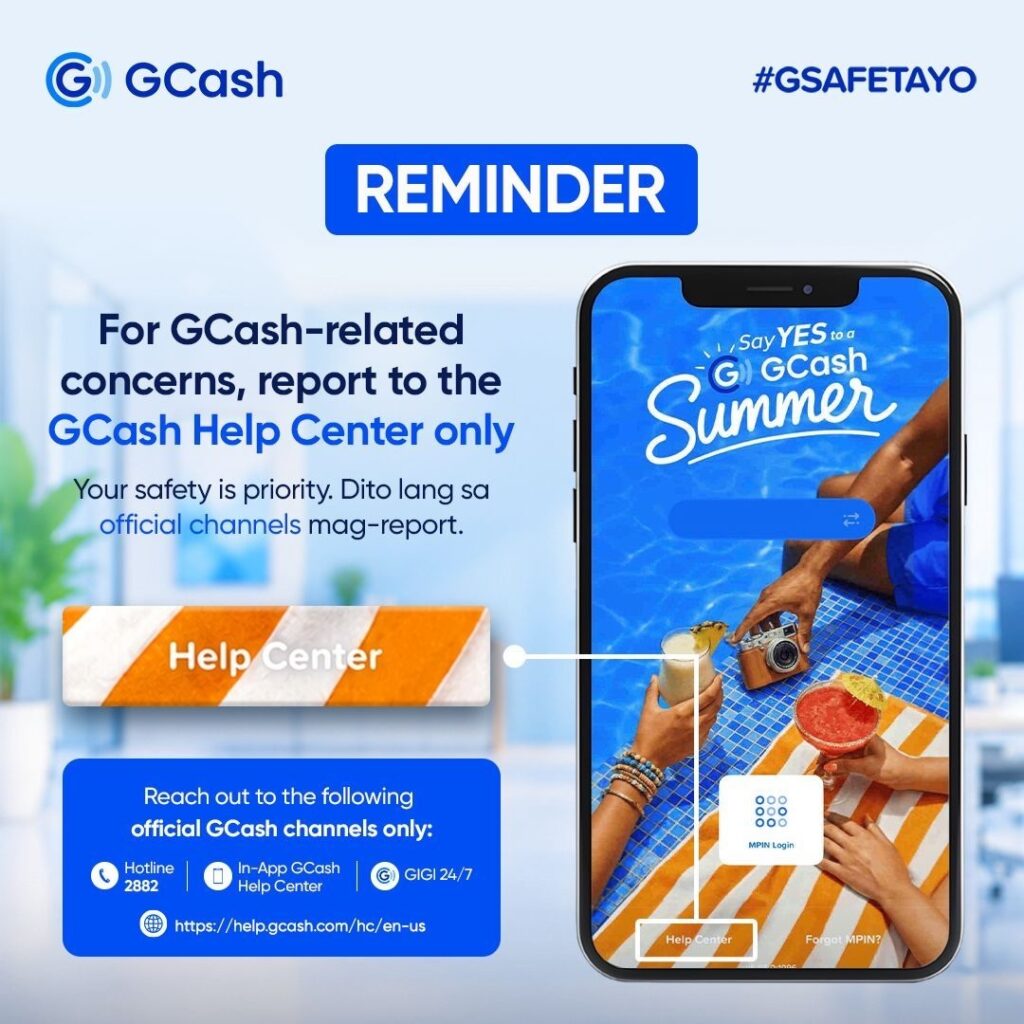 GCash strengthens user support through official help channels and security features GCash