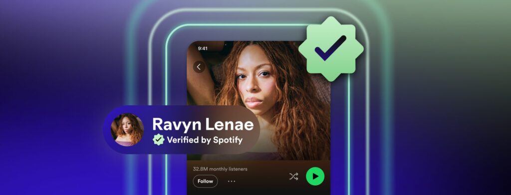 Spotify’s verification badge to identify artists vs AI