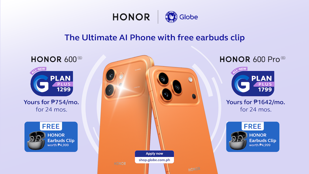 HONOR 600 Series now available in Globe stores nationwide H600 Series x Globe Plans